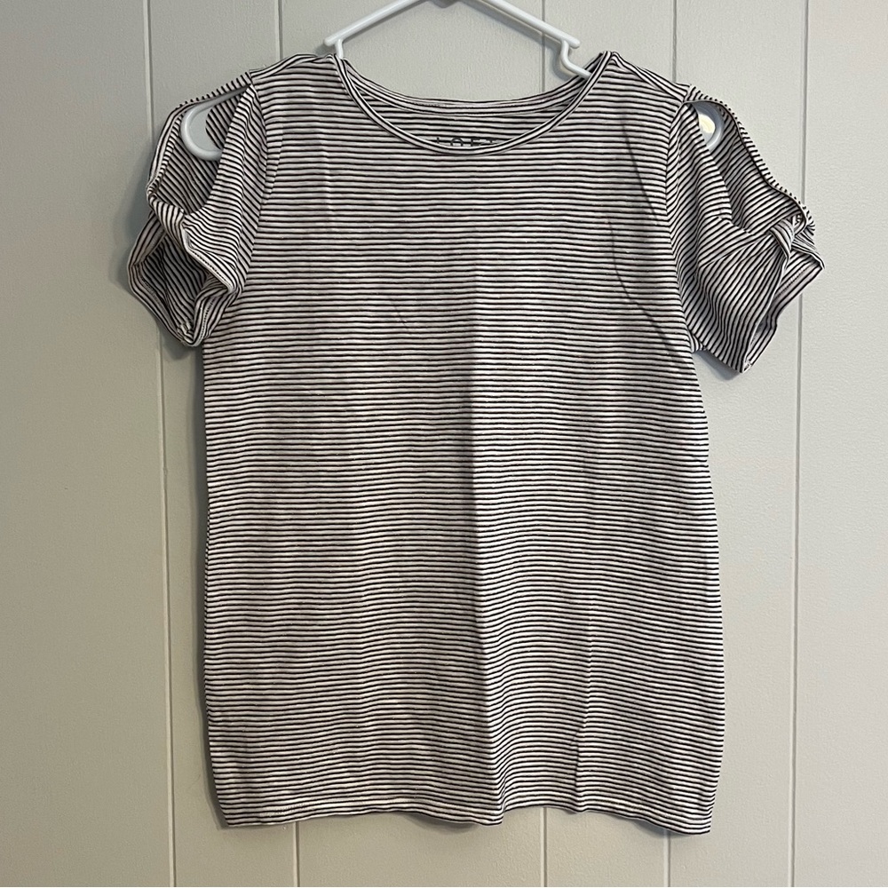 LOFT foil twist sleeve tee‎ size S